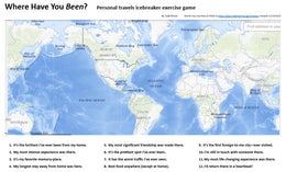 Where Have You Been?  A geography ice-breaker activity  that results in interpersonal story-telling