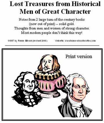 Lost Treasures from Historical Men of Great Character (e-Book)