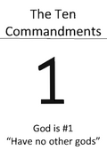 Ten Commandments picture booklet